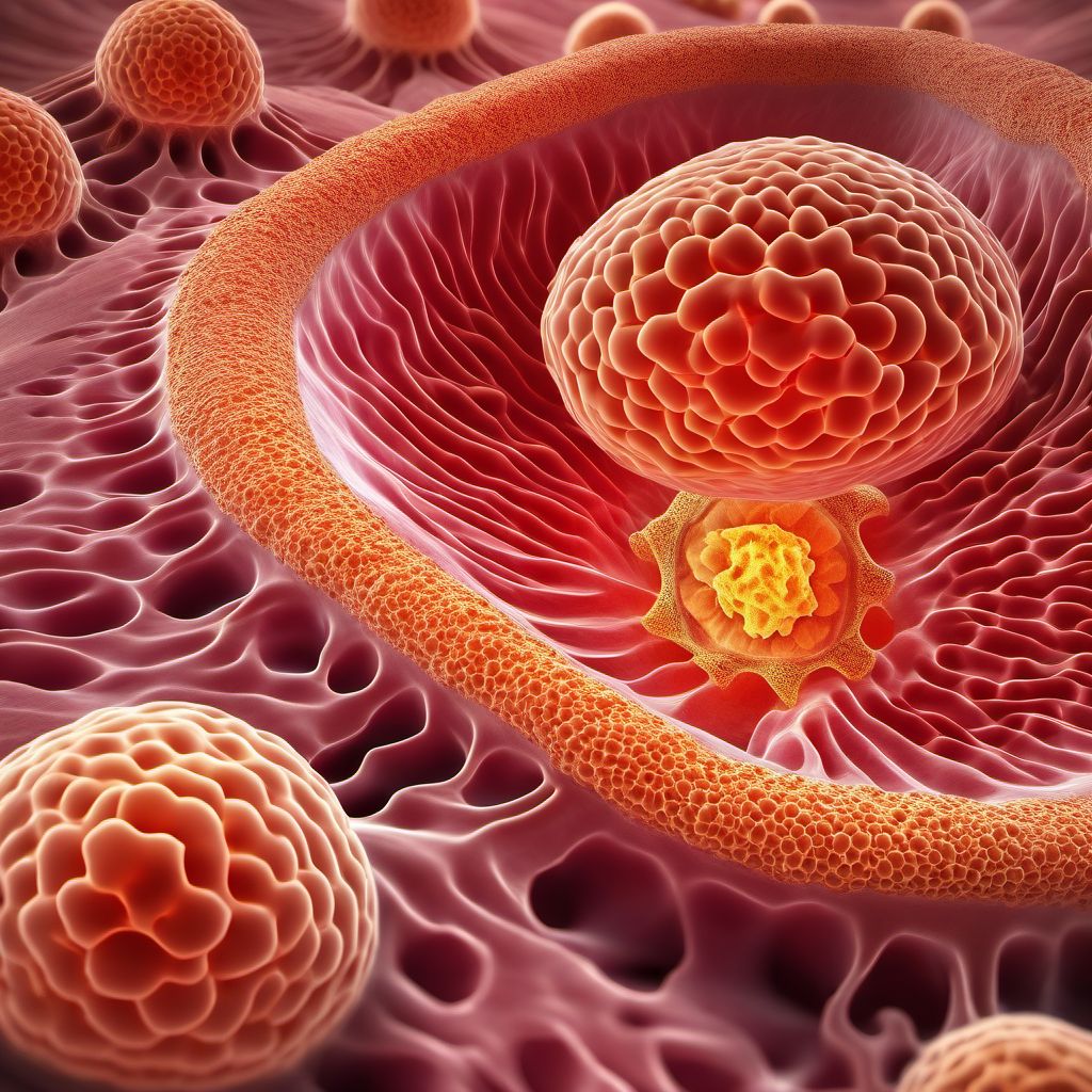 Carcinoma in situ of bronchus and lung digital illustration