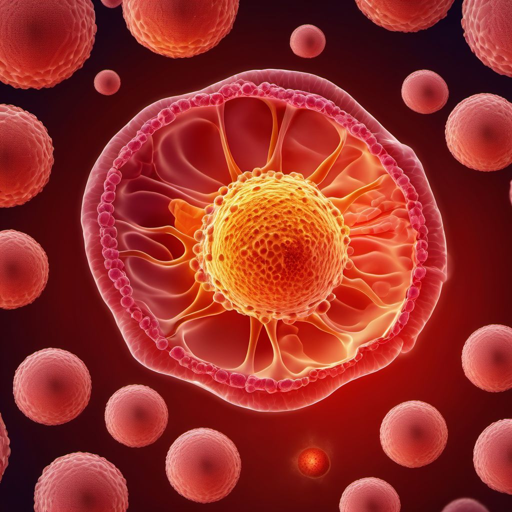 Carcinoma in situ of other parts of respiratory system digital illustration