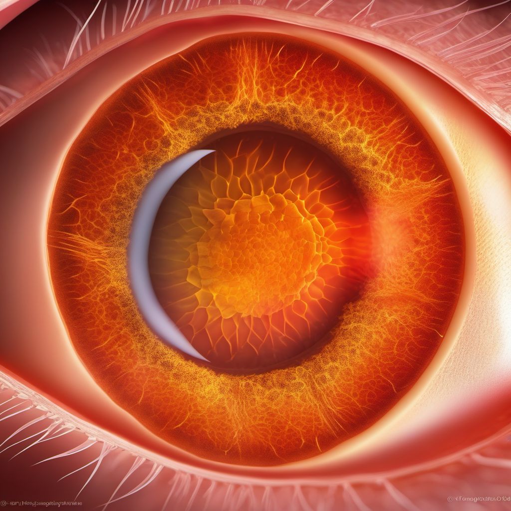Carcinoma in situ of skin of eyelid, including canthus digital illustration
