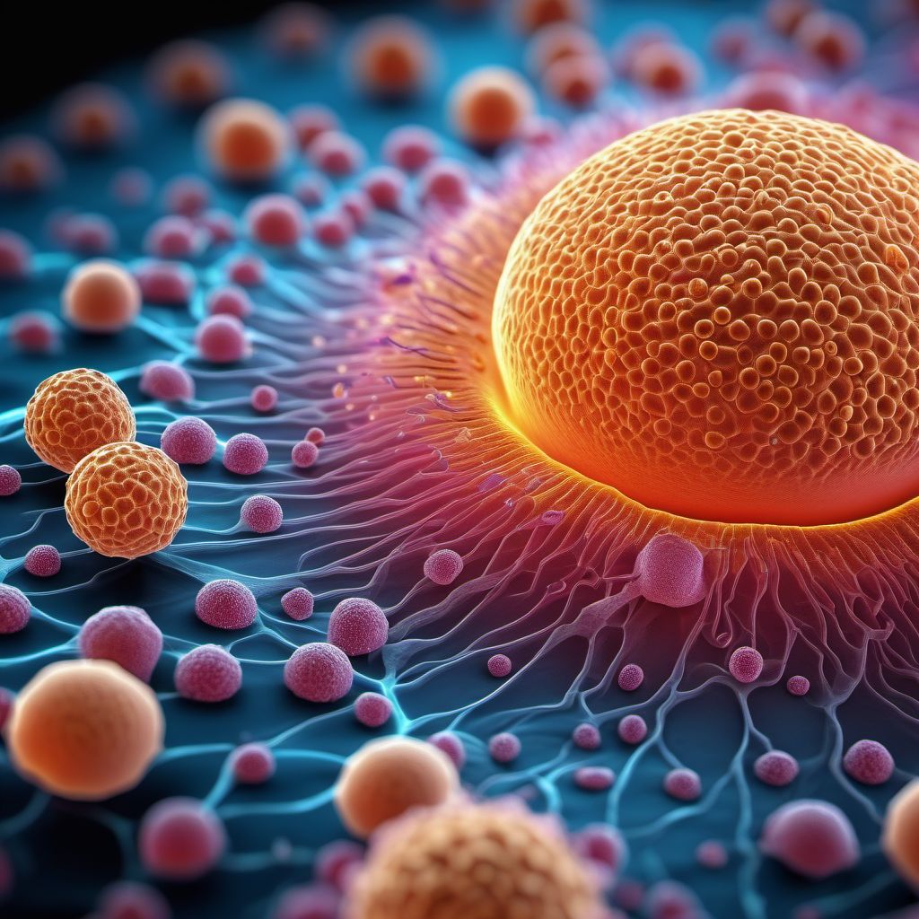 Carcinoma in situ of breast digital illustration