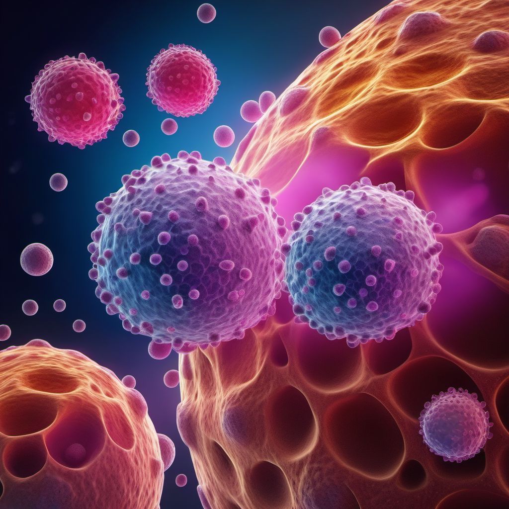 Unspecified type of carcinoma in situ of breast digital illustration