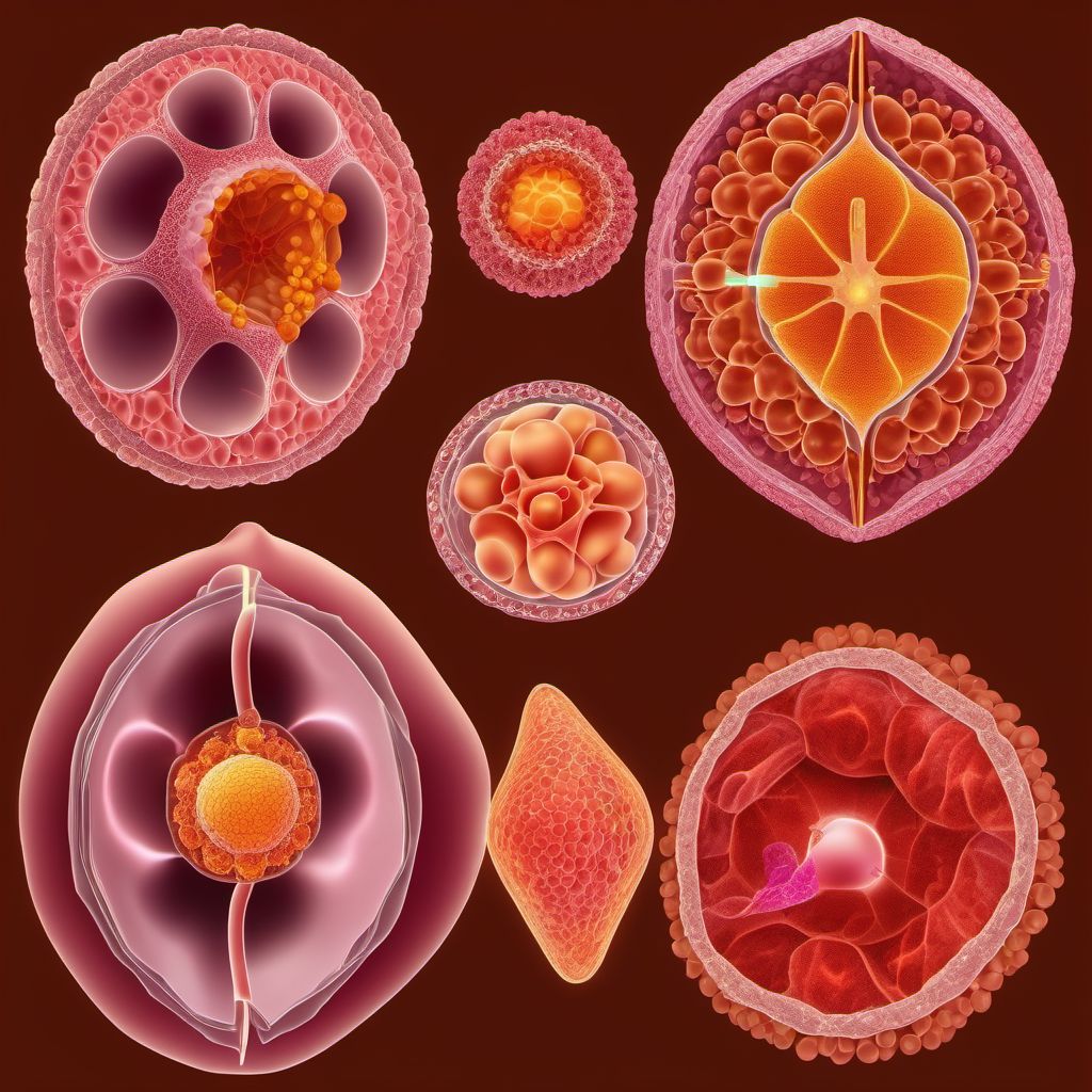 Carcinoma in situ of other and unspecified female genital organs digital illustration