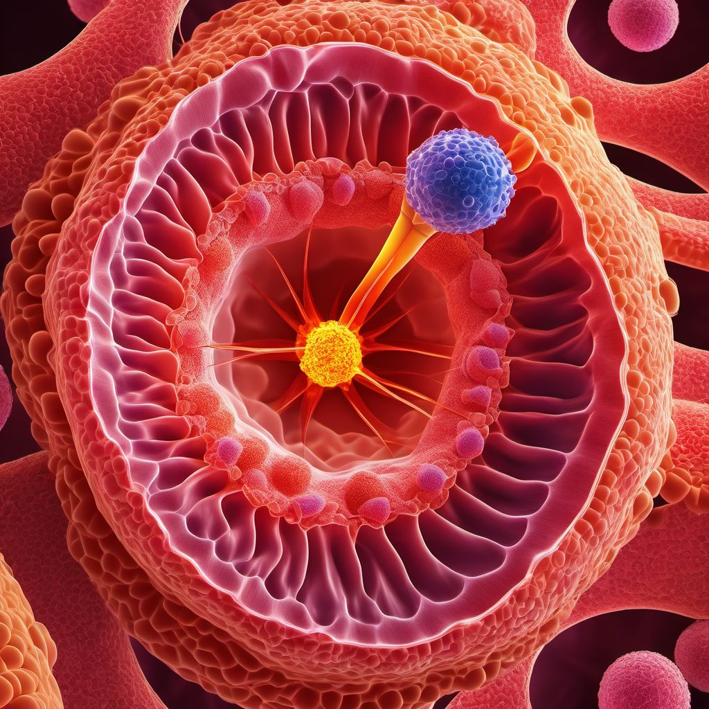 Carcinoma in situ of penis digital illustration