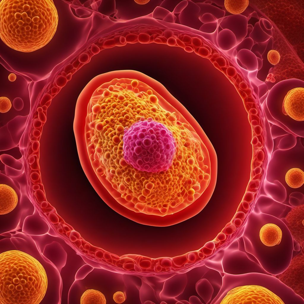 Carcinoma in situ of prostate digital illustration