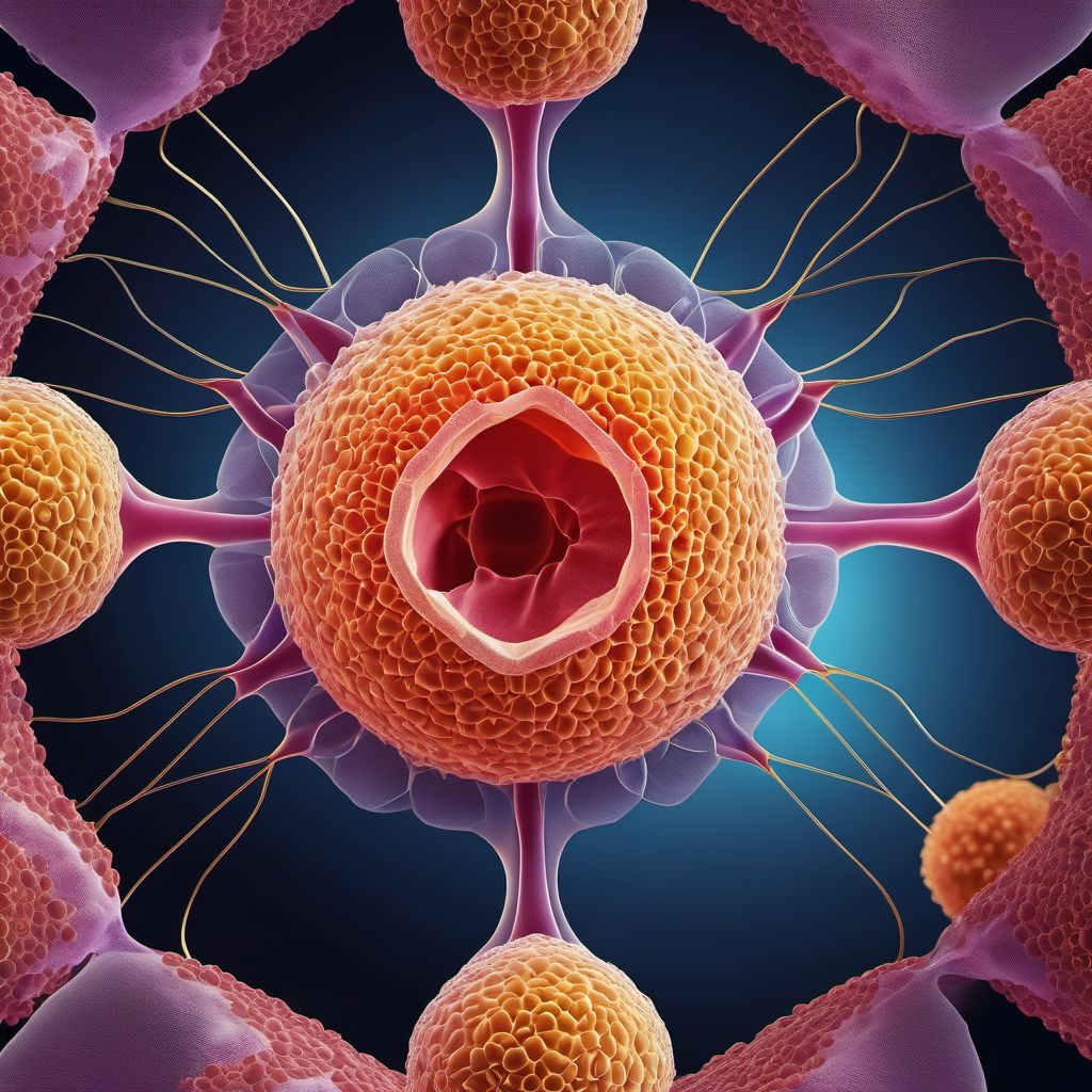 Carcinoma in situ of other and unspecified male genital organs digital illustration