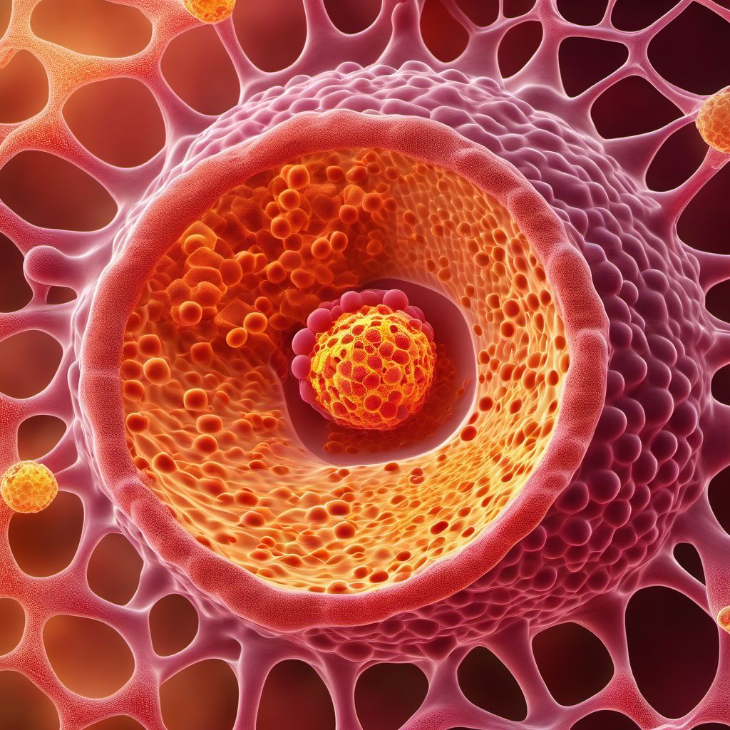 Carcinoma in situ of other specified sites digital illustration
