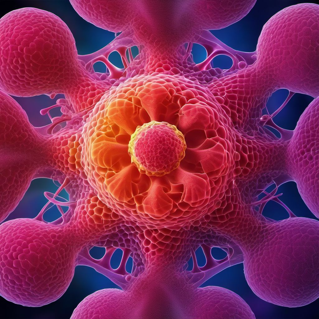 Benign neoplasm of nasopharynx digital illustration