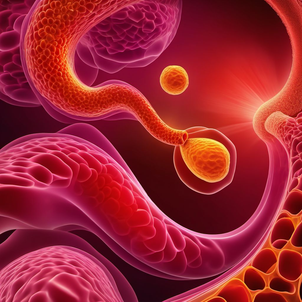 Benign neoplasm of colon, rectum, anus and anal canal digital illustration