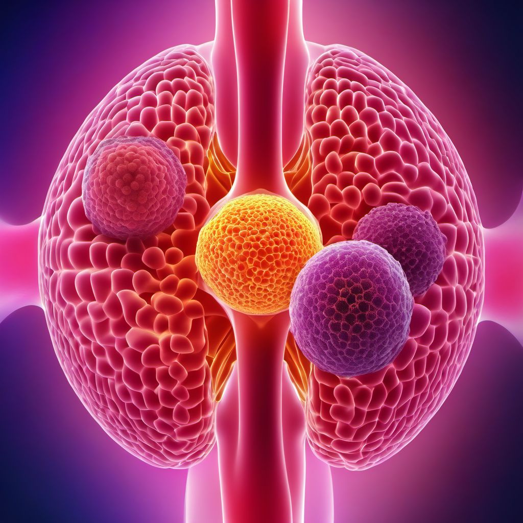Benign neoplasm of respiratory system, unspecified digital illustration