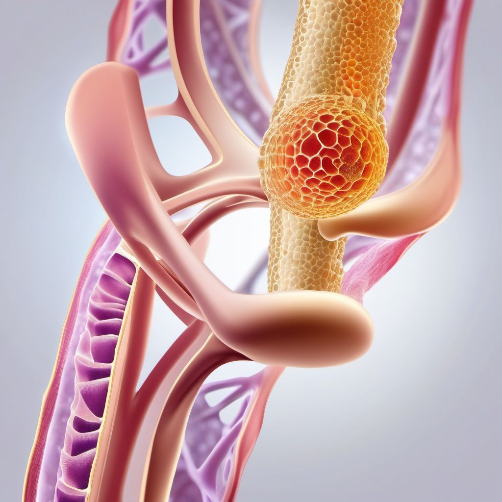 Benign neoplasm of long bones of lower limb digital illustration