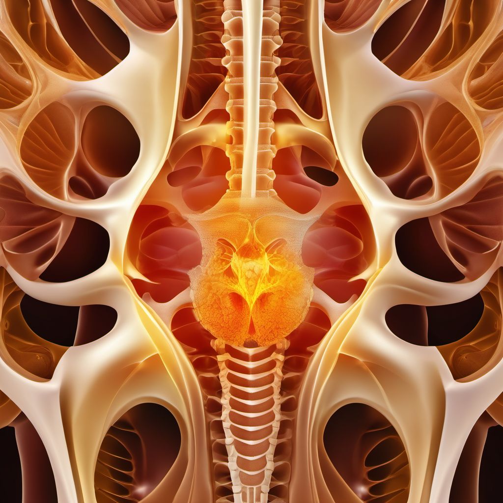 Benign neoplasm of pelvic bones, sacrum and coccyx digital illustration