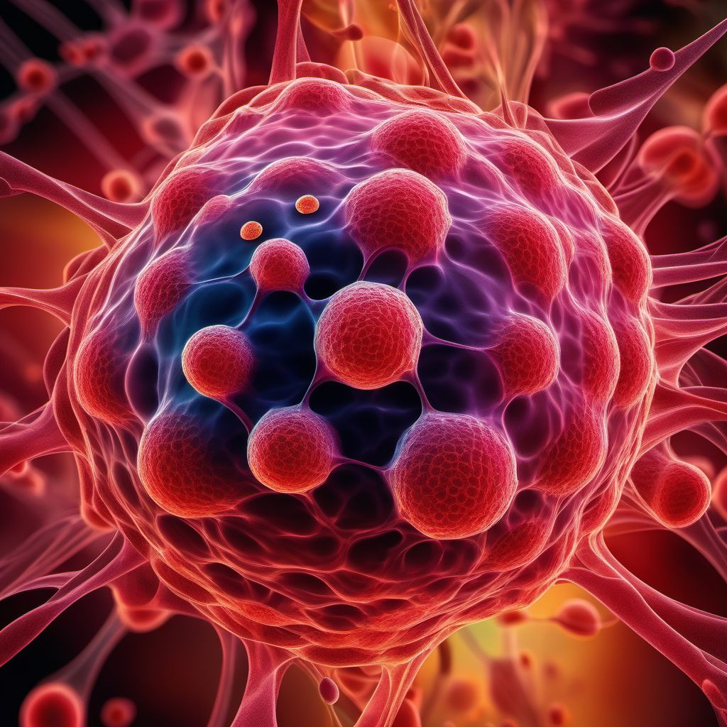 Benign lipomatous neoplasm digital illustration