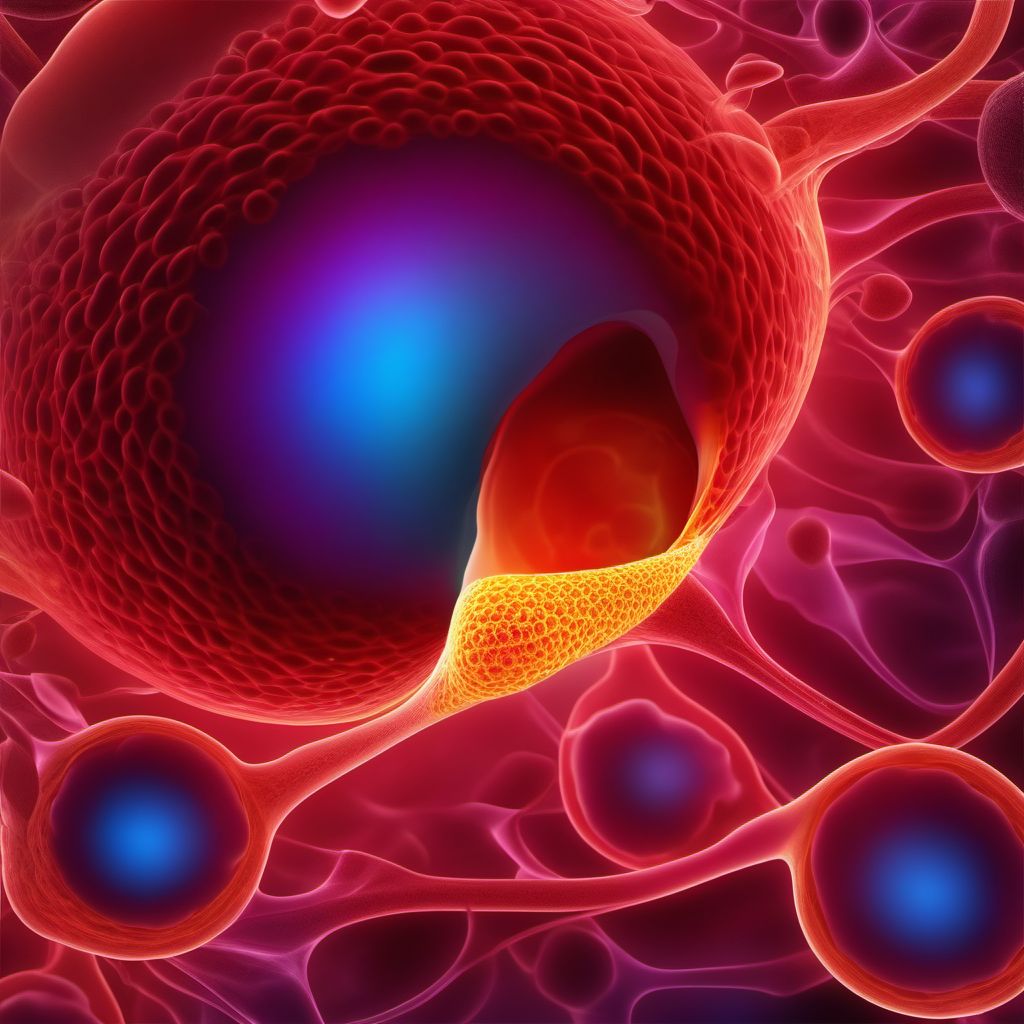Benign lipomatous neoplasm of spermatic cord digital illustration
