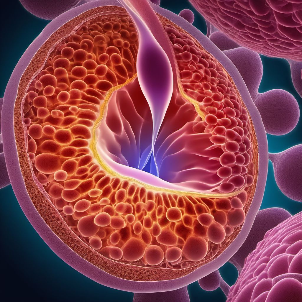 Benign neoplasm of soft tissue of retroperitoneum and peritoneum digital illustration