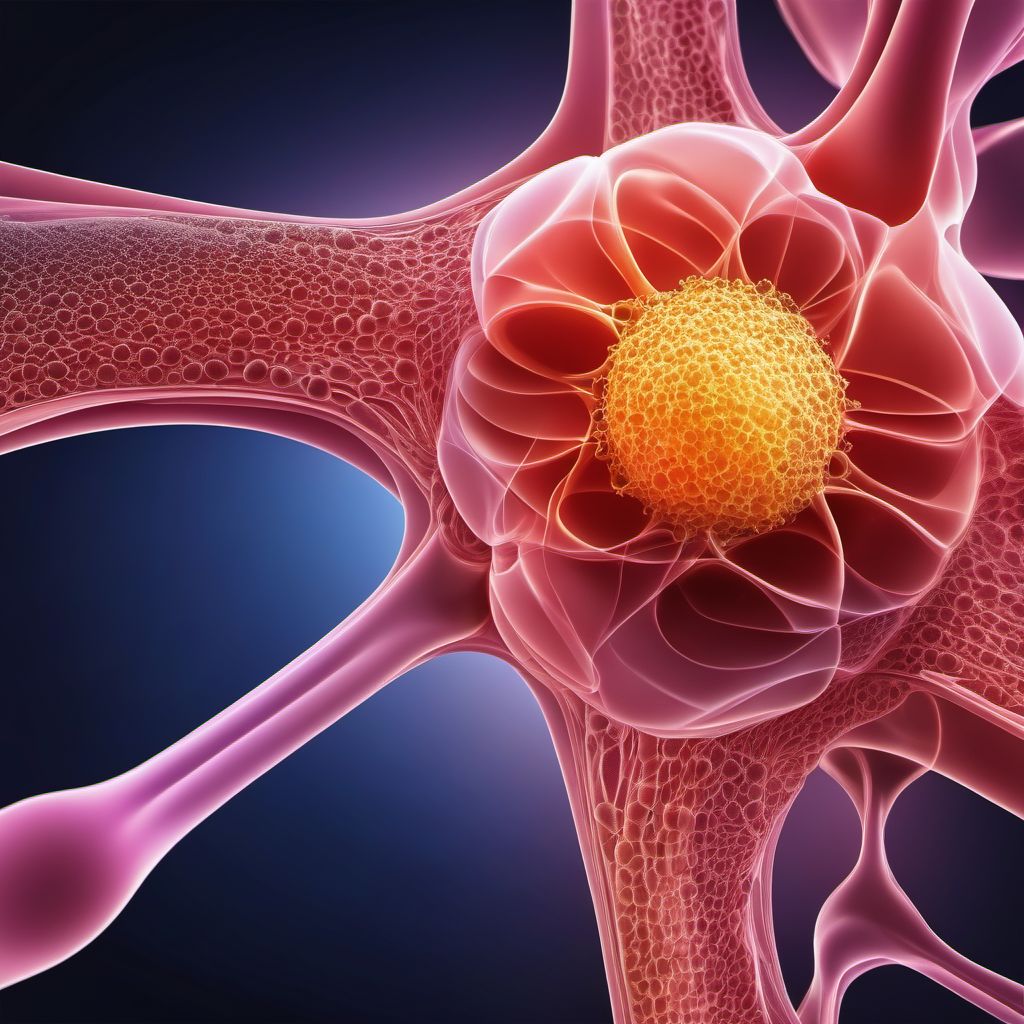Benign neoplasm of connective and other soft tissue of upper limb, including shoulder digital illustration