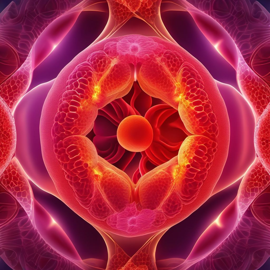 Leiomyoma of uterus digital illustration