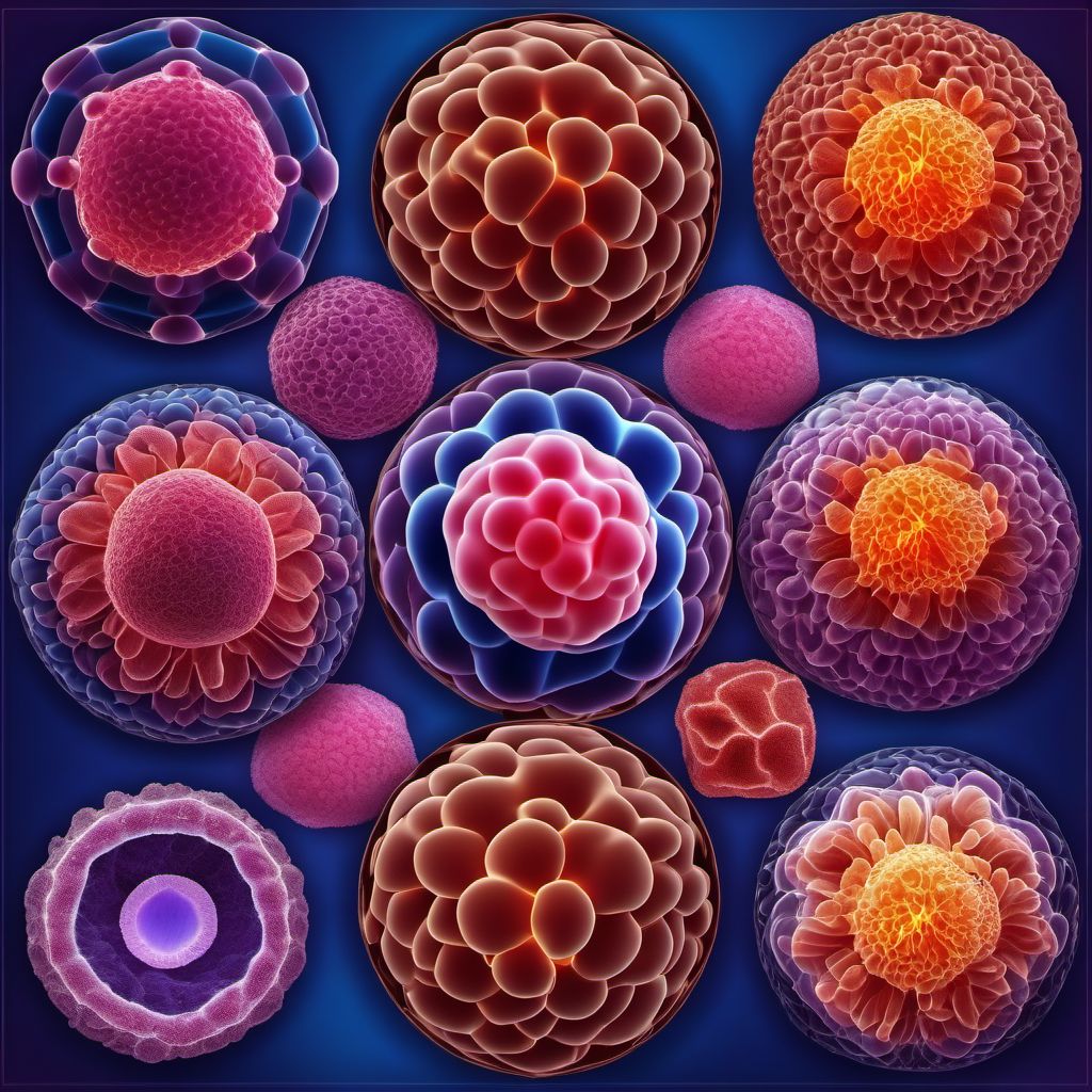 Benign neoplasm of male genital organs digital illustration