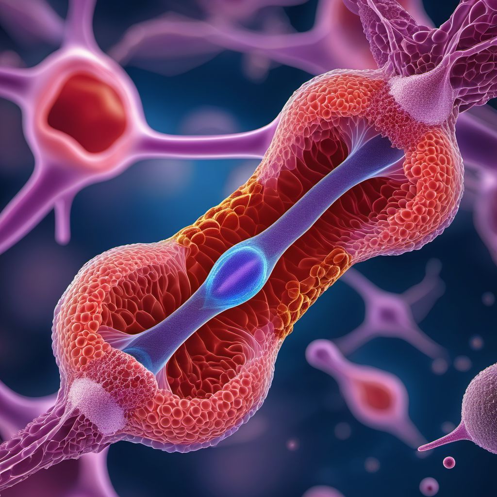 Benign neoplasm of other specified male genital organs digital illustration