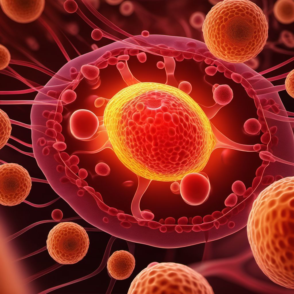 Benign neoplasm of kidney digital illustration
