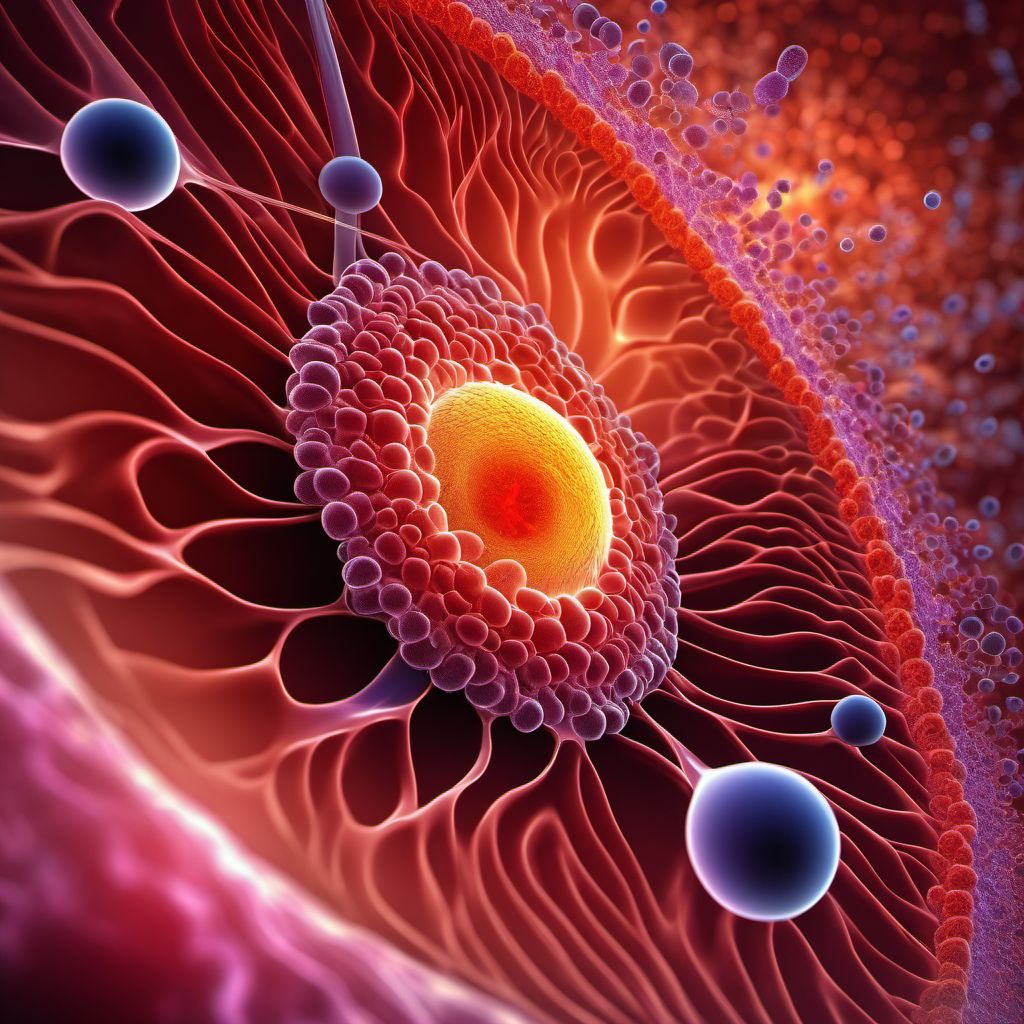 Benign neoplasm of retina digital illustration