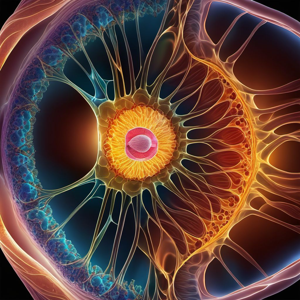 Benign neoplasm of ciliary body digital illustration