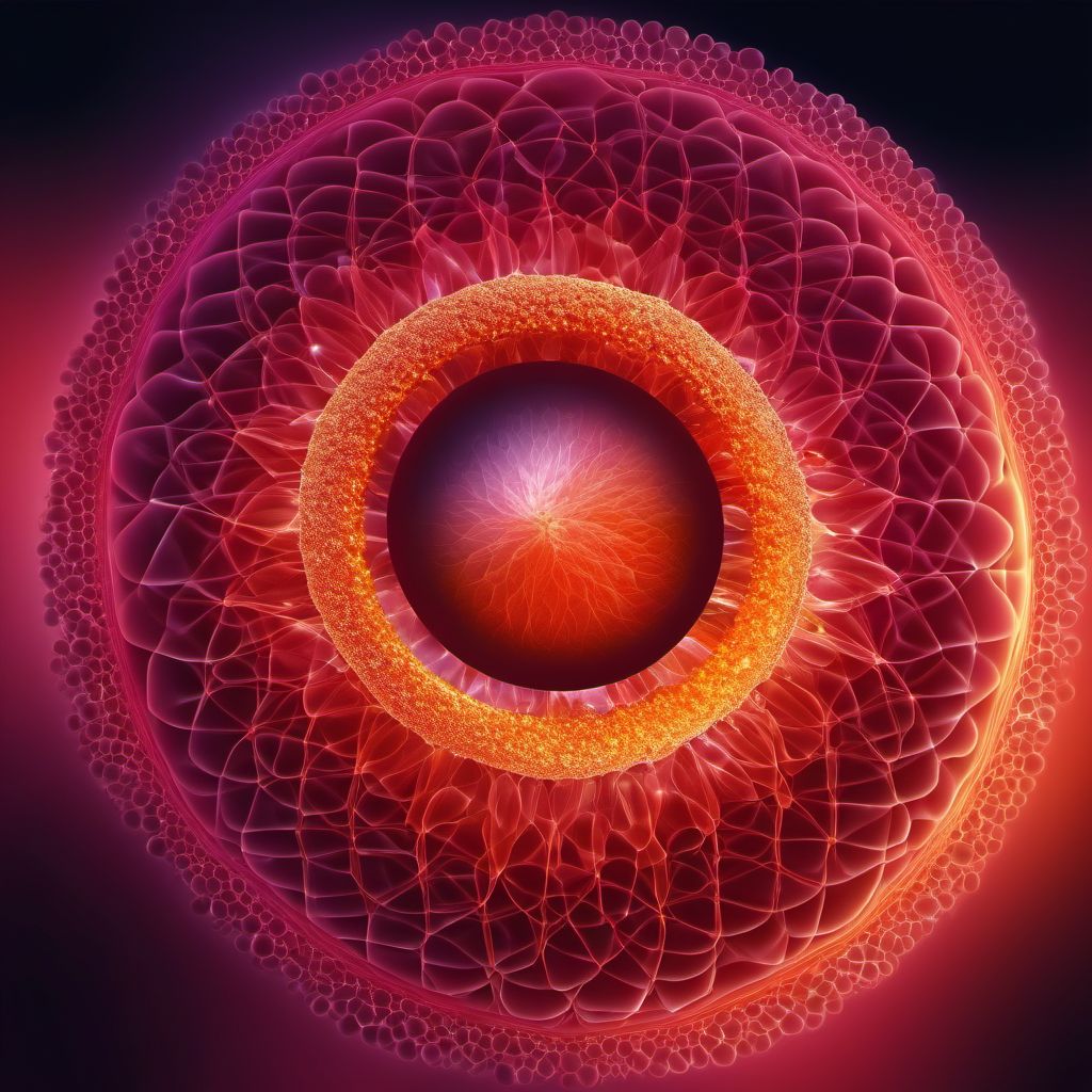 Benign neoplasm of unspecified part of eye digital illustration
