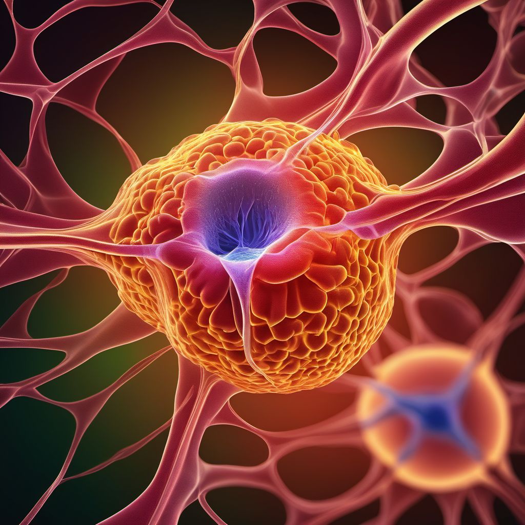 Benign neoplasm of pituitary gland digital illustration