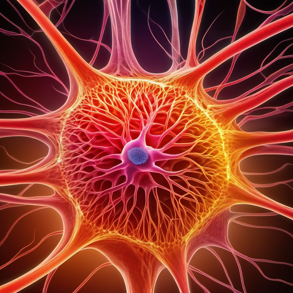 Benign neoplasm of peripheral nerves and autonomic nervous system digital illustration