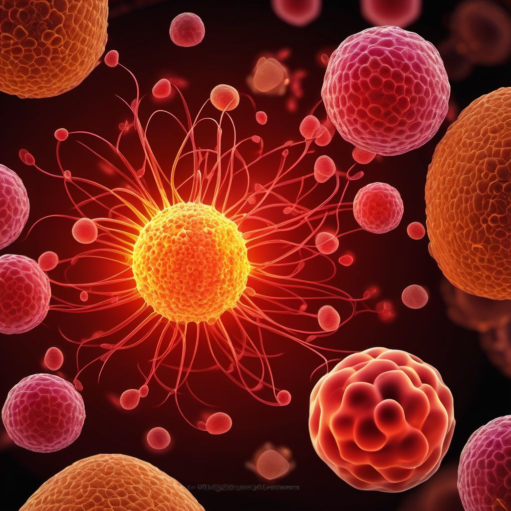 Benign neoplasm of other specified sites digital illustration