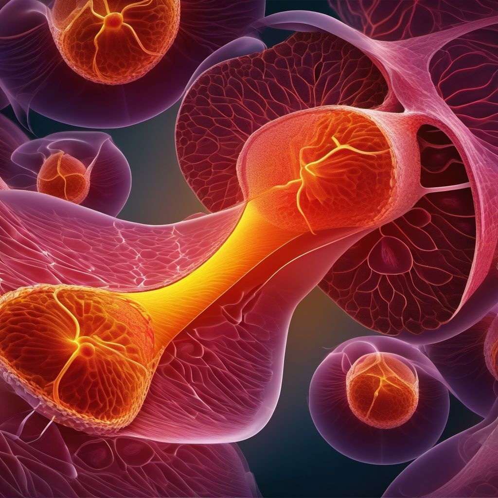 Neoplasm of uncertain behavior of liver, gallbladder and bile ducts digital illustration