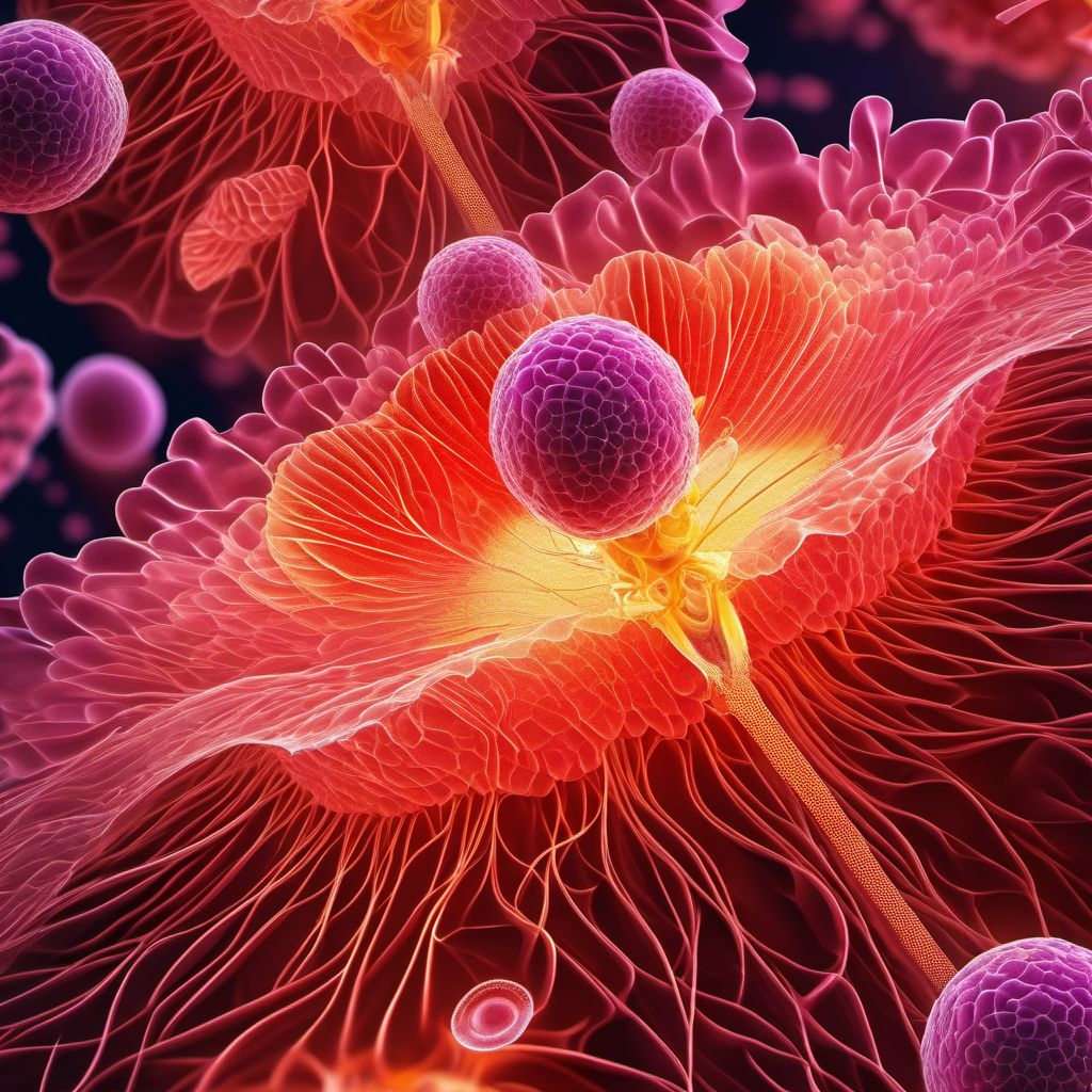 Neoplasm of uncertain behavior of other specified female genital organs digital illustration