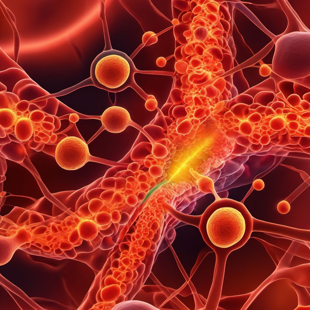 Neoplasm of uncertain behavior of other specified male genital organs digital illustration