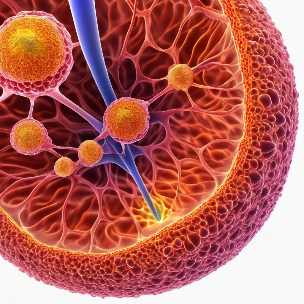 Neoplasm of uncertain behavior of ureter digital illustration