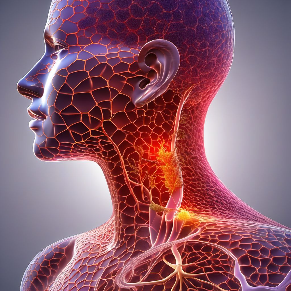 Neoplasm of uncertain behavior of carotid body digital illustration