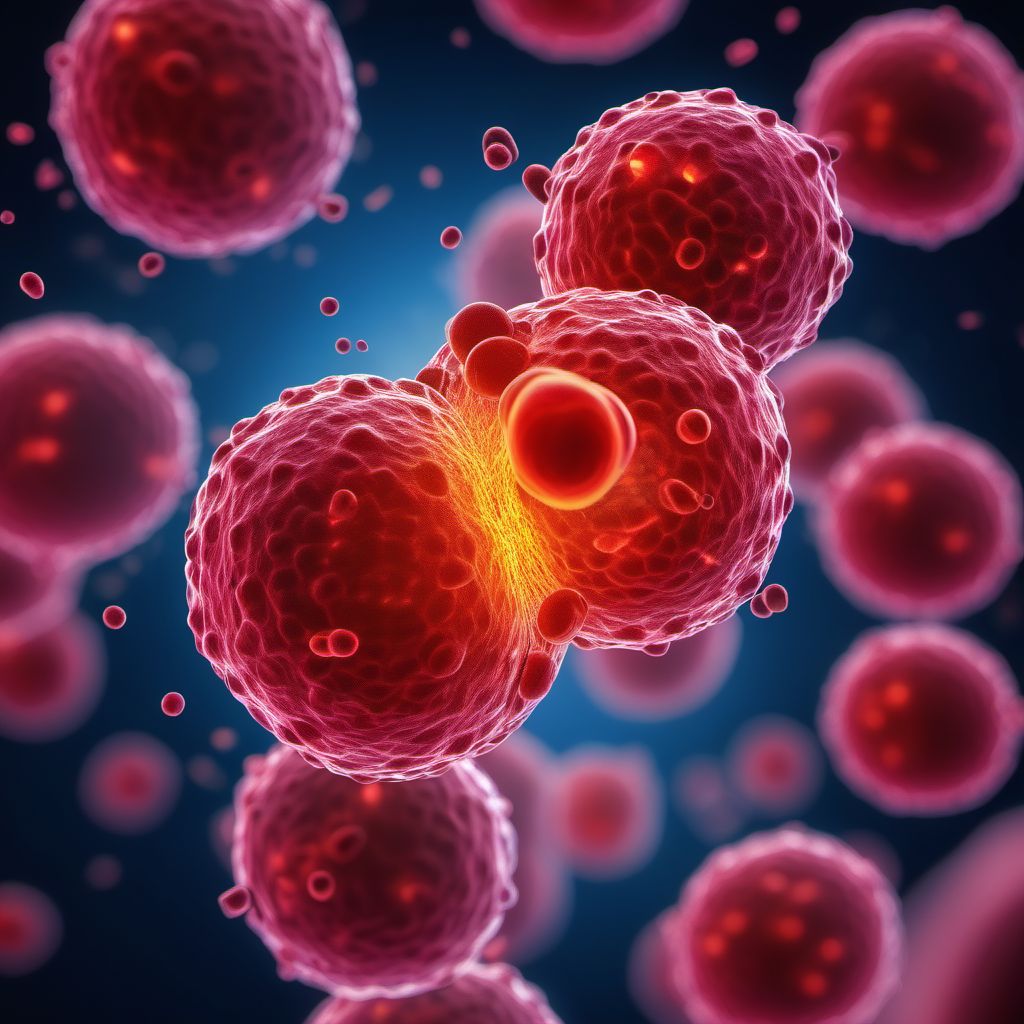 Myelodysplastic syndrome with isolated del(5q) chromosomal abnormality digital illustration