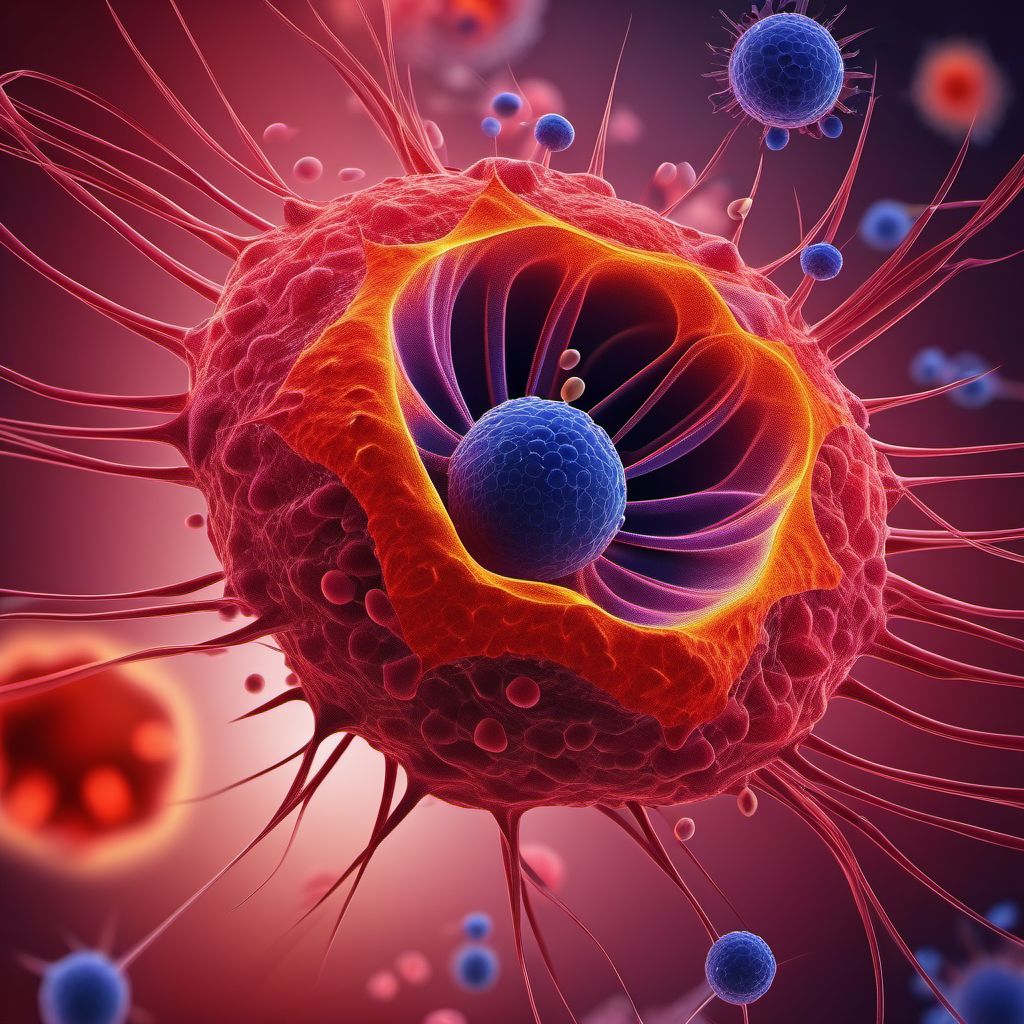 Other neoplasms of uncertain behavior of lymphoid, hematopoietic and related tissue digital illustration