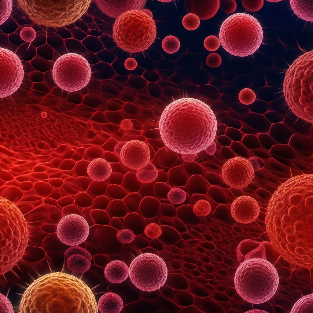 Neoplasm of uncertain behavior of lymphoid, hematopoietic and related tissue, unspecified digital illustration