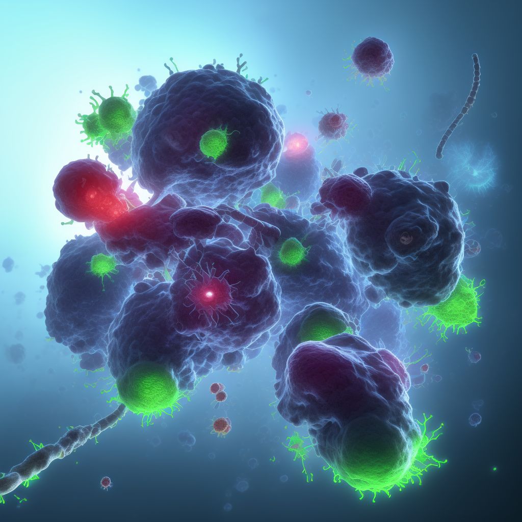 Neoplasm of unspecified behavior of other genitourinary organ digital illustration