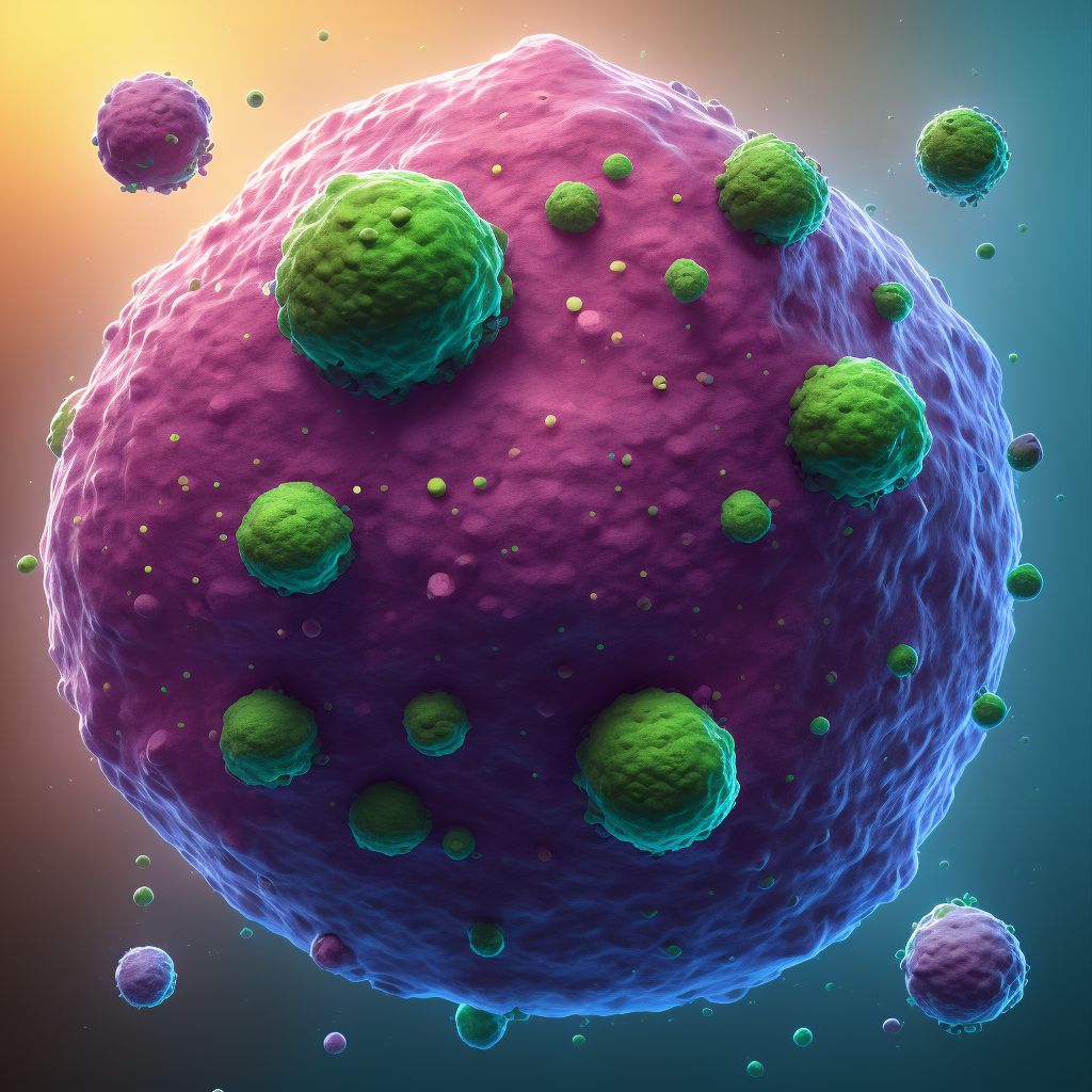Neoplasm of unspecified behavior of unspecified site digital illustration