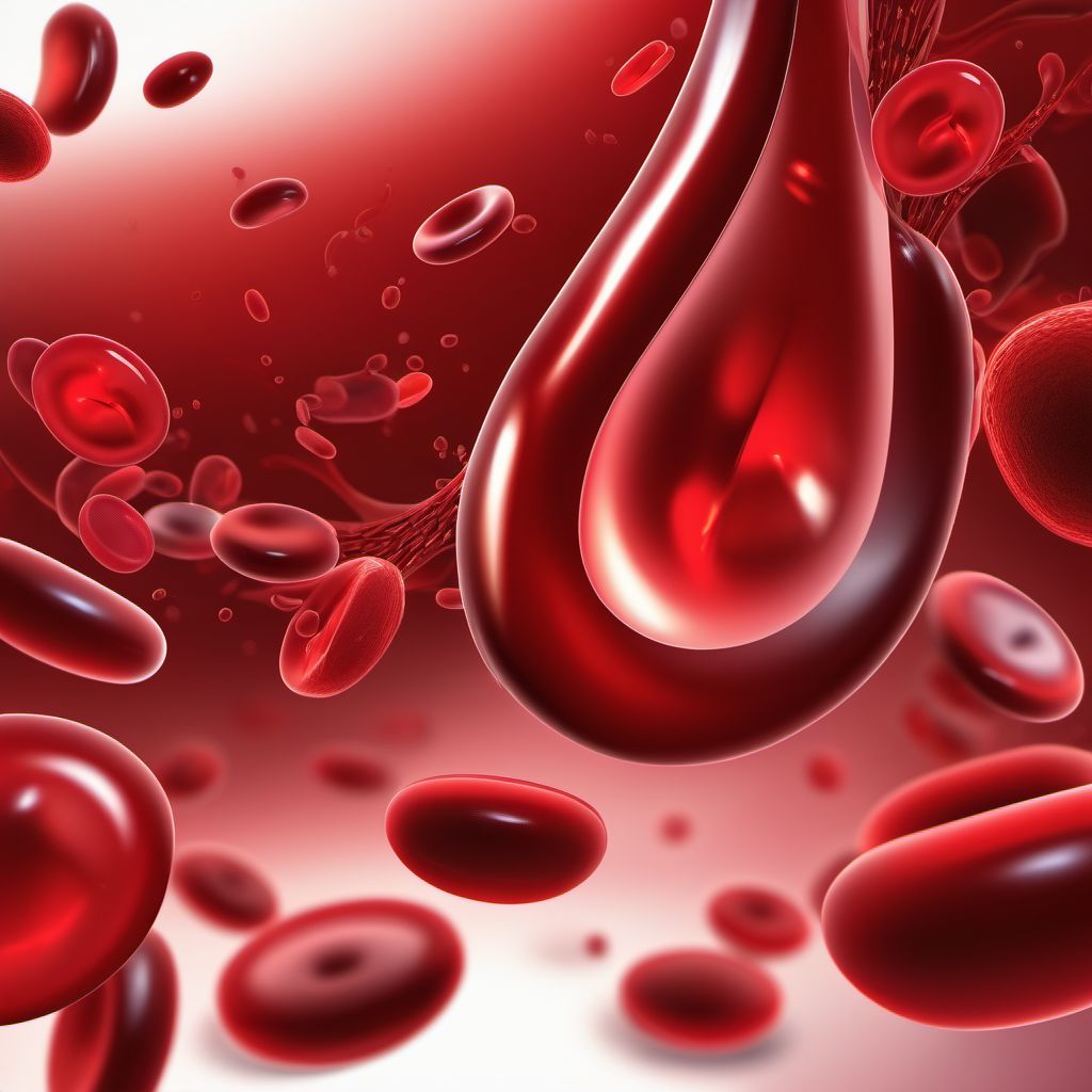 Sickle-cell disorders digital illustration