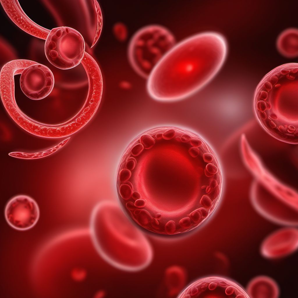 Other sickle-cell disorders digital illustration