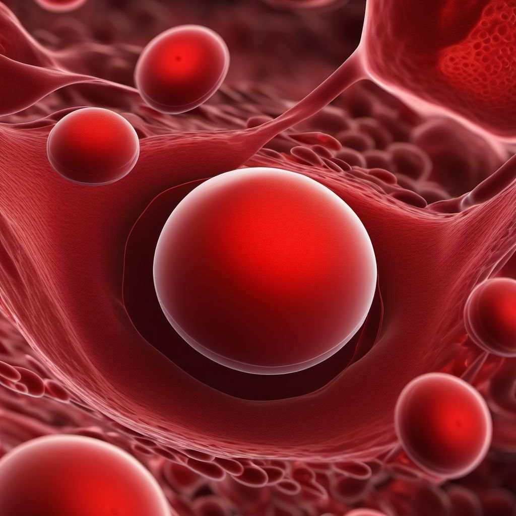 Acquired pure red cell aplasia [erythroblastopenia] digital illustration