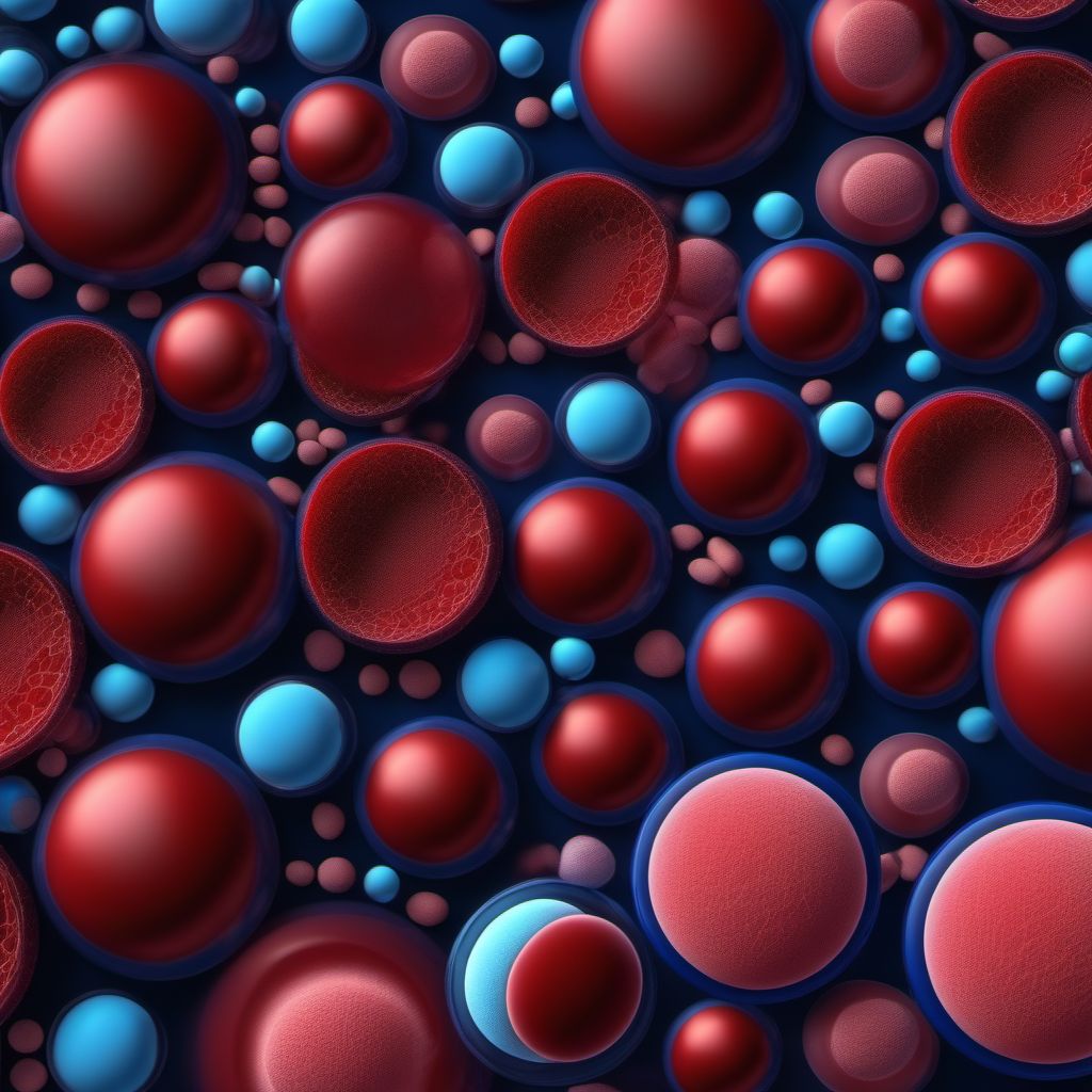 Drug-induced aplastic anemia digital illustration