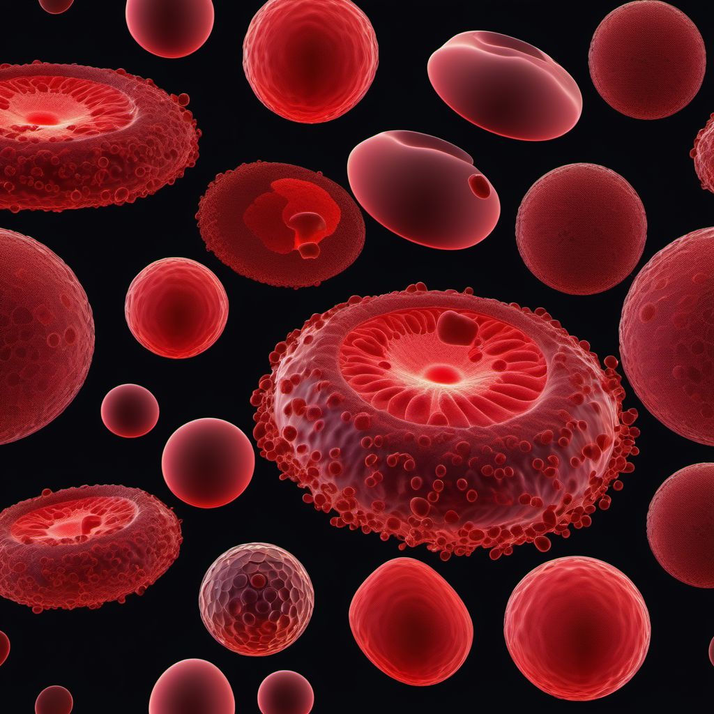 Aplastic anemia, unspecified digital illustration