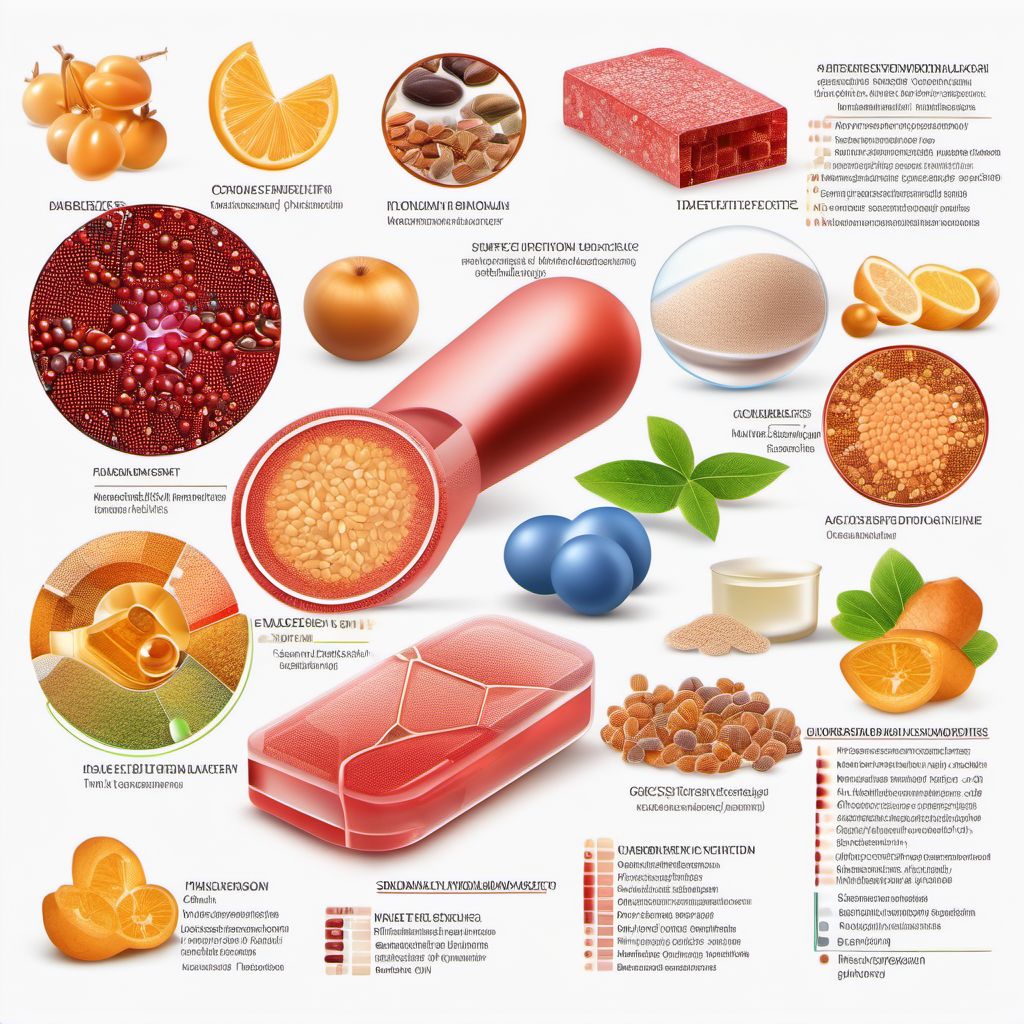 Diabetes mellitus due to underlying condition with unspecified complications digital illustration