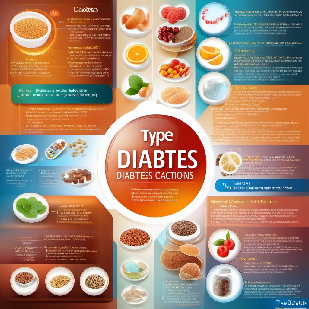 Type 2 diabetes mellitus with other specified complications digital illustration