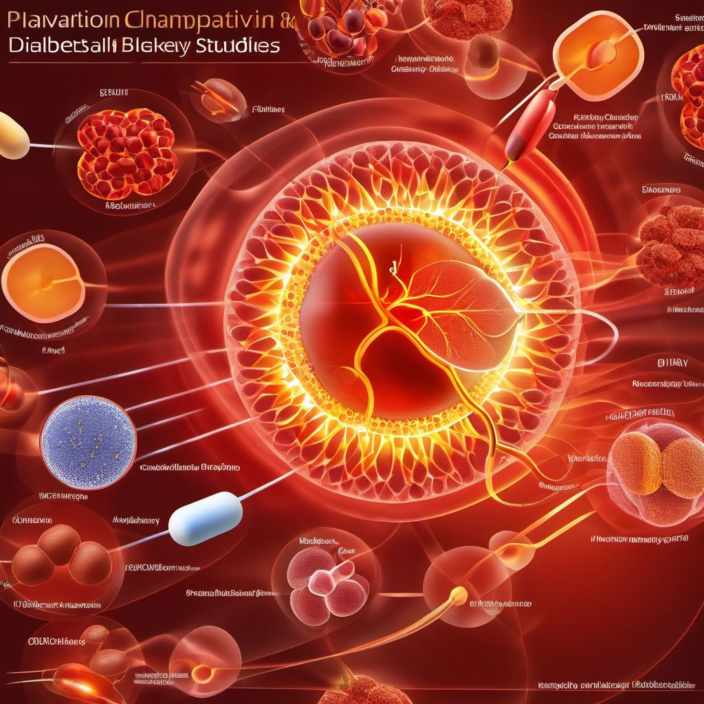 Other specified diabetes mellitus with kidney complications digital illustration