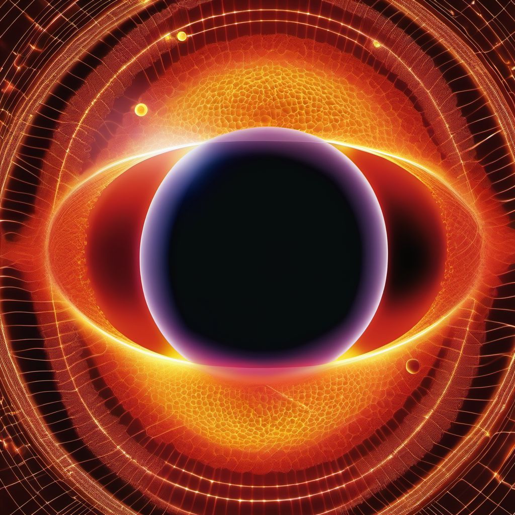 Other specified diabetes mellitus with moderate nonproliferative diabetic retinopathy with macular edema digital illustration