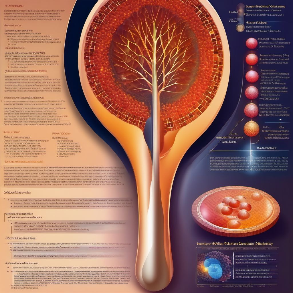 Other specified diabetes mellitus with severe nonproliferative diabetic retinopathy digital illustration