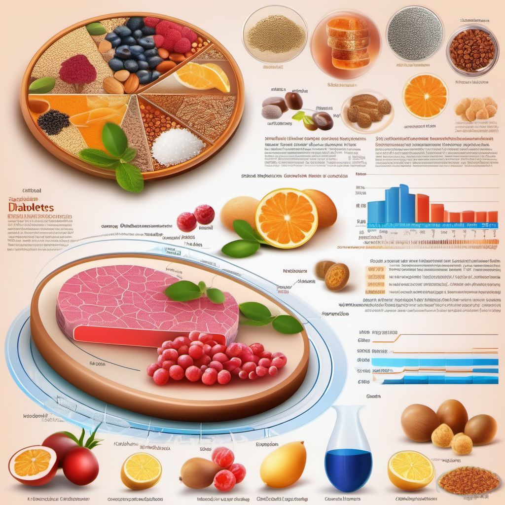 Other specified diabetes mellitus with unspecified complications digital illustration